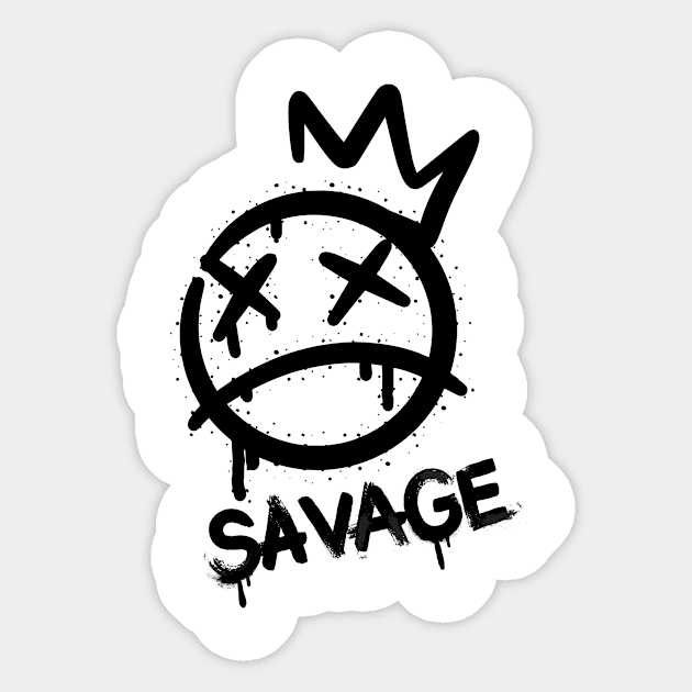 Savage King Sticker by occulTS